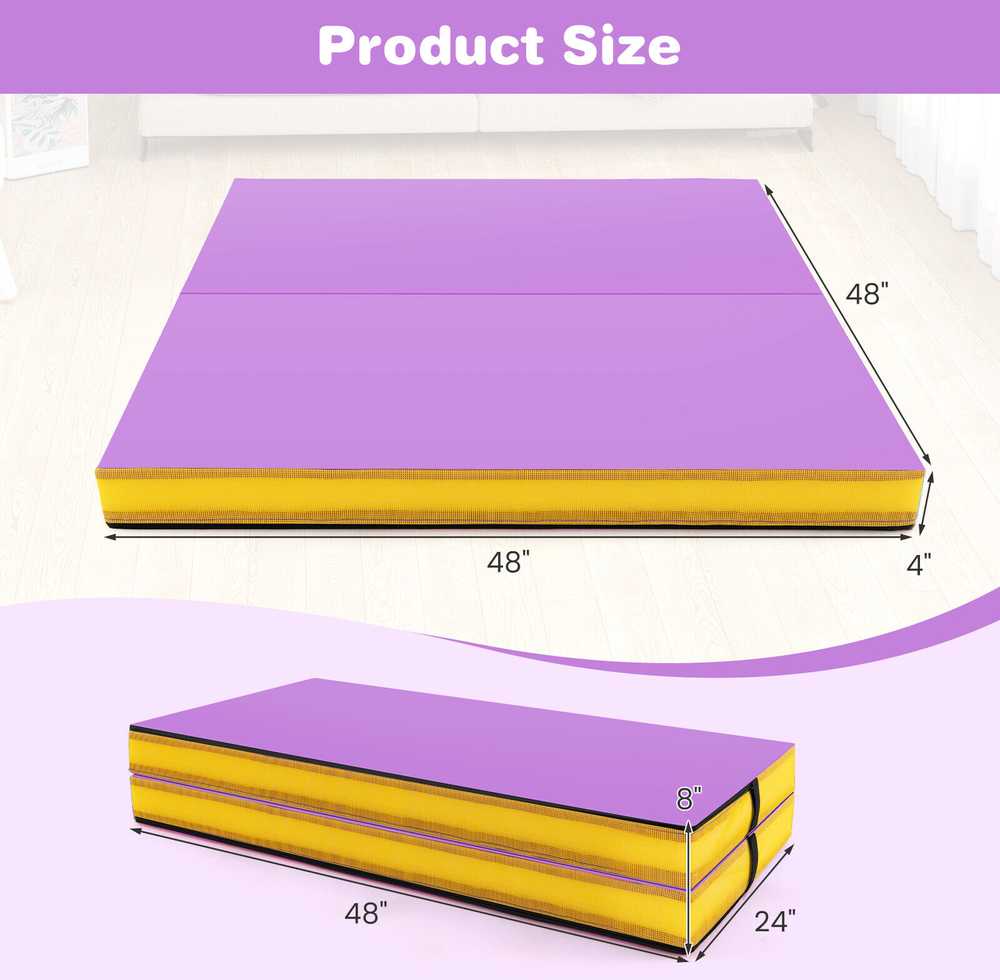 Promotions Gimnastikos kilimėlis, 121,9x121,9x10,2 cm, violetinis