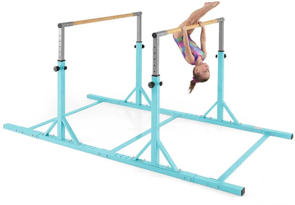 Promotions Gimnastikos horizontalioji skersinė, 250x132x84.5-144.5 cm, turkio spalvos, reguliuojamas metalinis