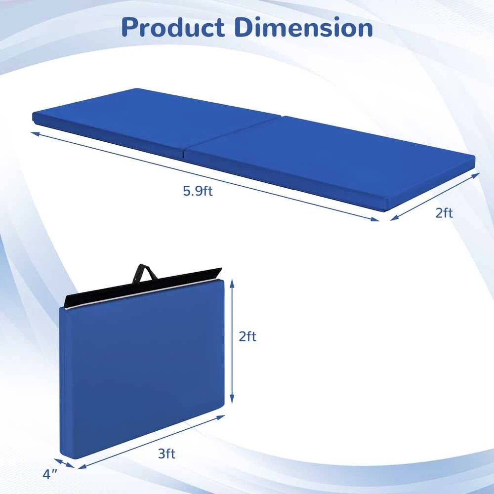 Promotions Gimnastikos kilimėlis, 182.9x61x4 cm, Mėlynas