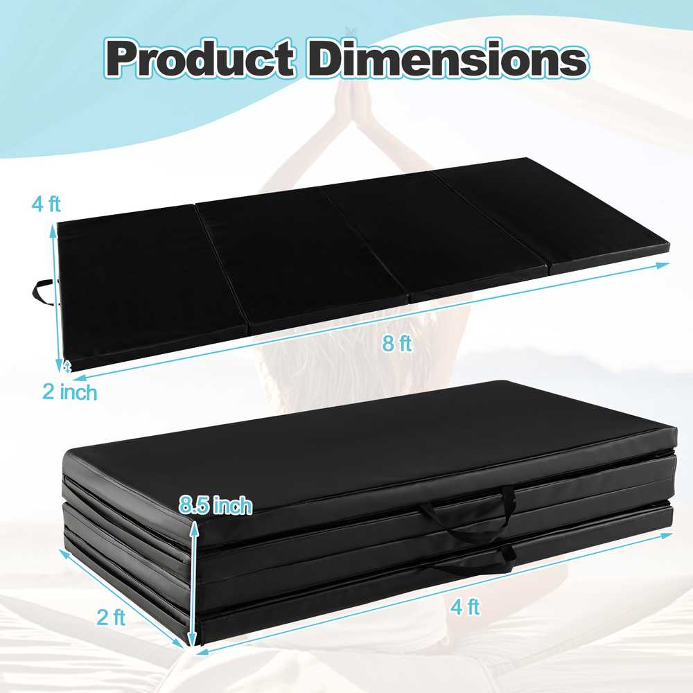 Promotions Gimnastikos kilimėlis, 240x116x5 cm, Juoda