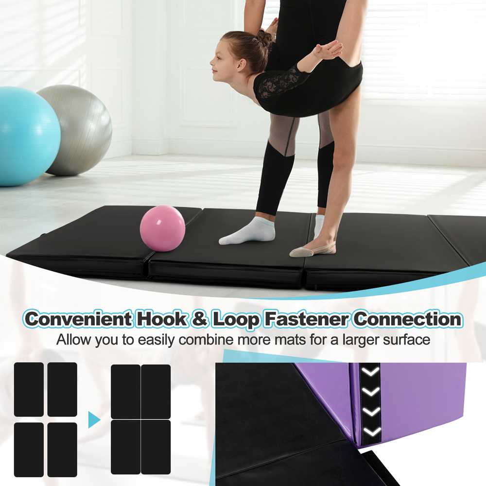 Promotions Gimnastikos kilimėlis, 240x116x5 cm, Juoda