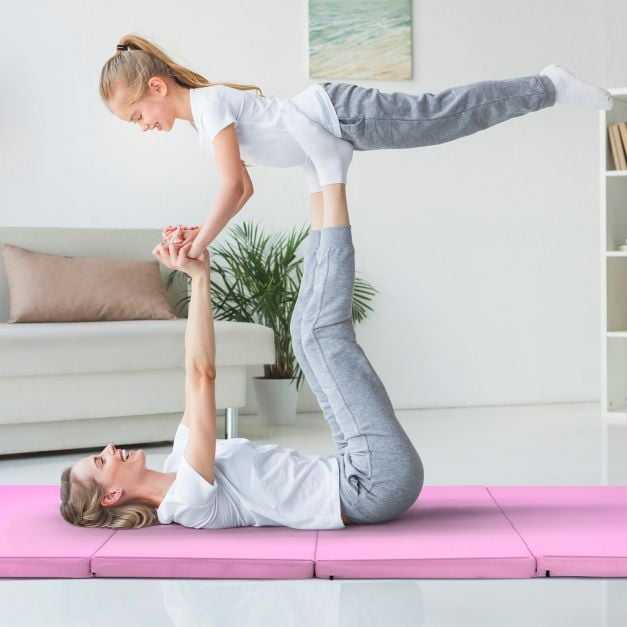 Promotions Gimnastikos kilimėlis, 240x116x5 cm, Rožinis