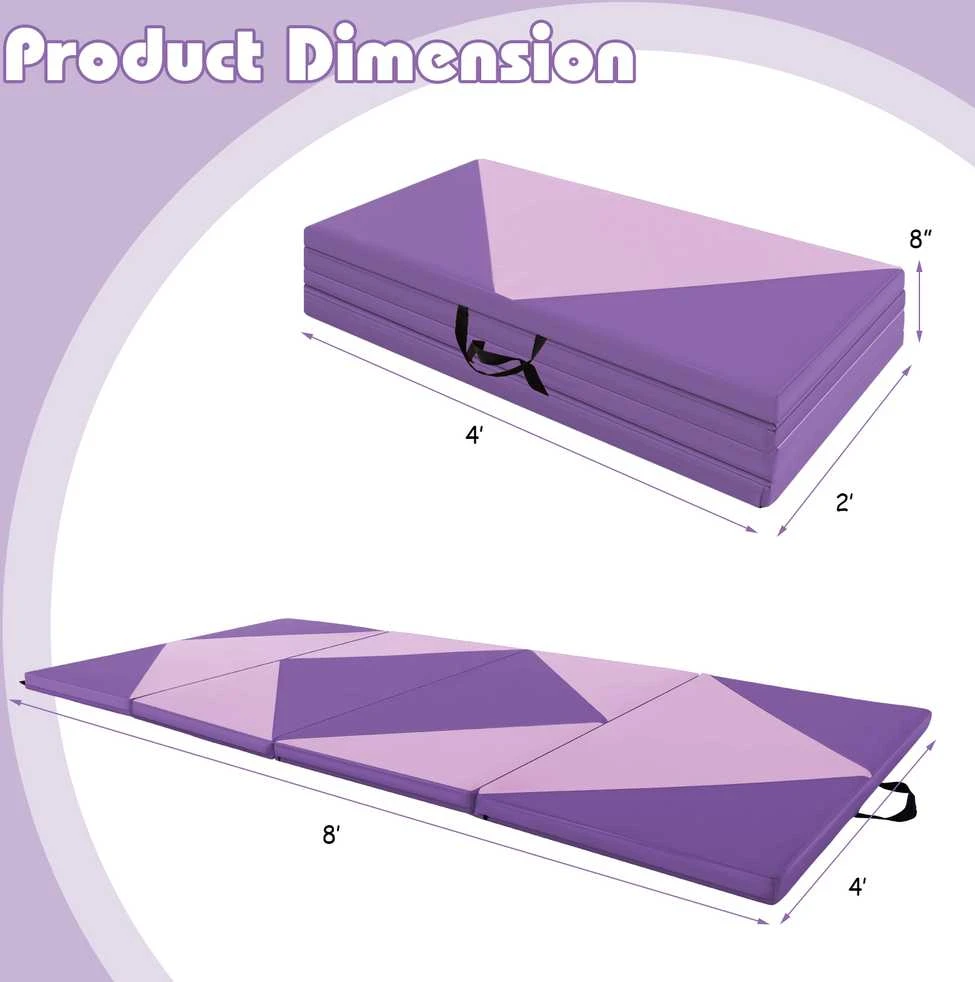 Promotions Gimnastikos kilimėlis, 240x117x5 cm, Rožinė Violetinė