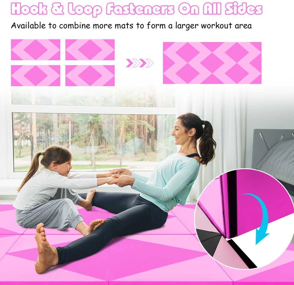 Promotions Gimnastikos kilimėlis, 243,8x121,9x5,1 cm, rožinis