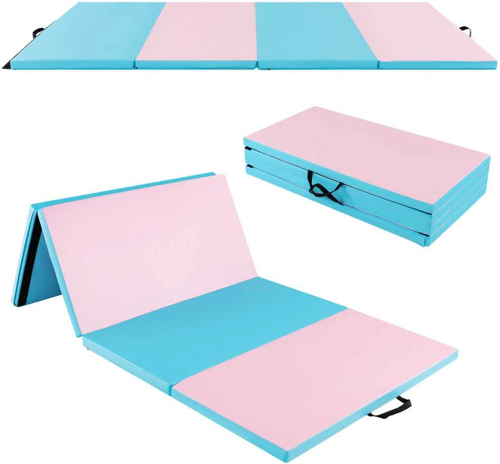 Promotions Gimnastikos kilimėlis, 243,8x121,9x5,1 cm, mėlynas, sulankstomas