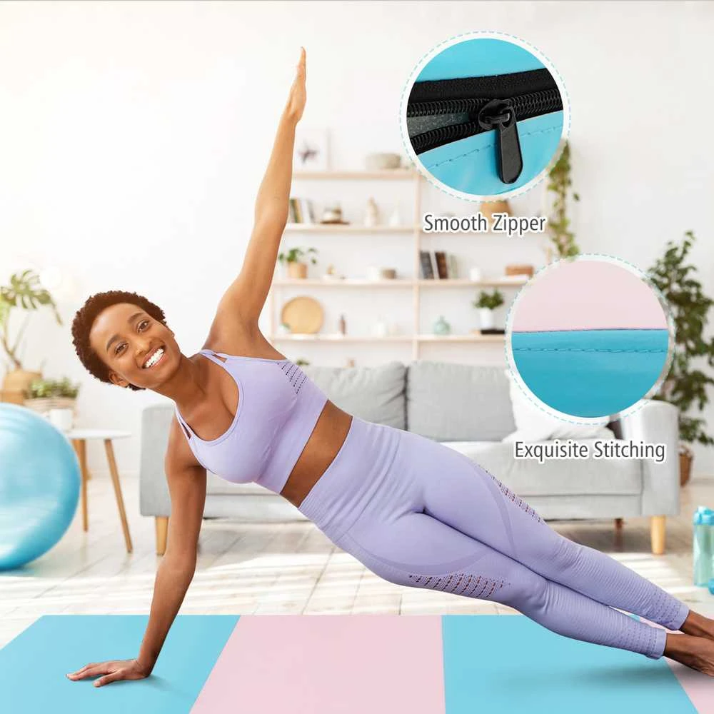 Promotions Gimnastikos kilimėlis, 243,8x121,9x5,1 cm, mėlynas, sulankstomas