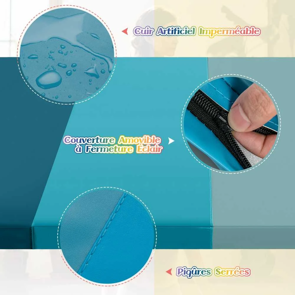 Promotions Sulankstoma gimnastikos kilimėlis, 180x60x5 cm, mėlynas