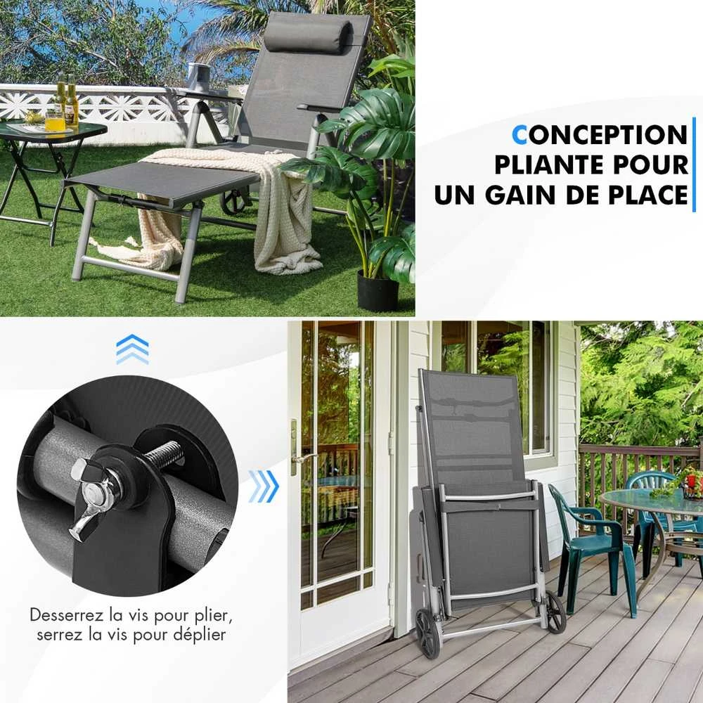 Promotions Gultas krėslas, 137,5x75x23,5 cm, Juodas