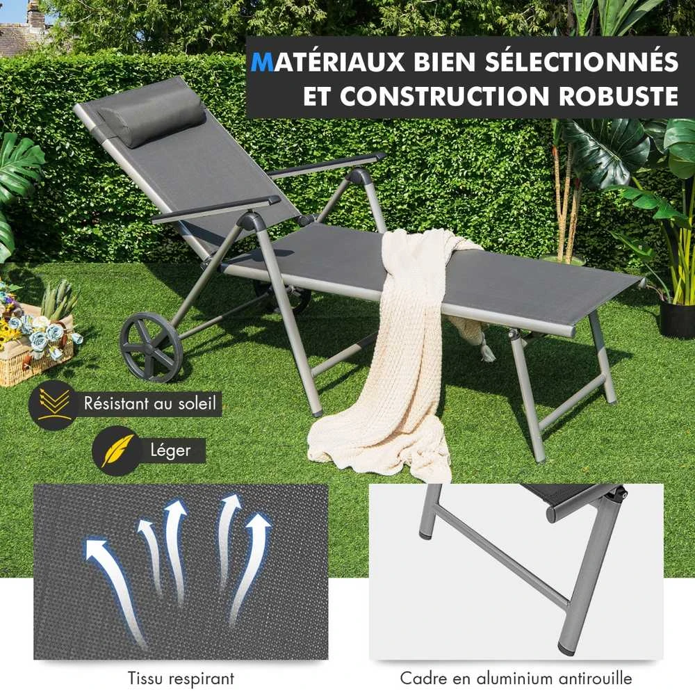 Promotions Gultas krėslas, 137,5x75x23,5 cm, Juodas