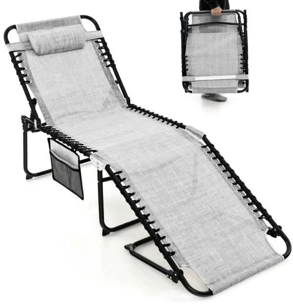 Promotions Gultas saulės vonioms, 168x69x41 cm, Pilka