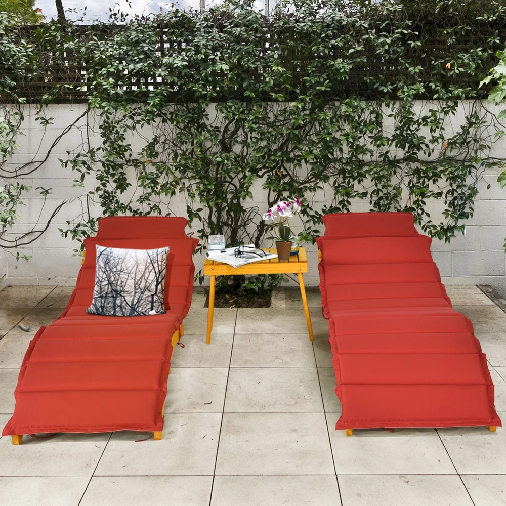 Promotions Gultas su pagalvėle 190x55x52 cm natūrali/kremiškai balta/raudona