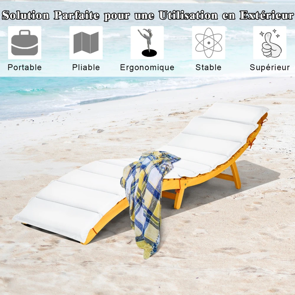 Promotions Gultas su pagalvėle 190x55x52 cm natūrali/kremiškai balta/raudona