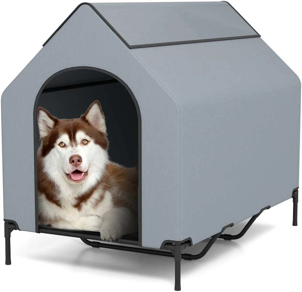 Promotions Gyvūnų namelis, 84x132x114 cm, Pilkas