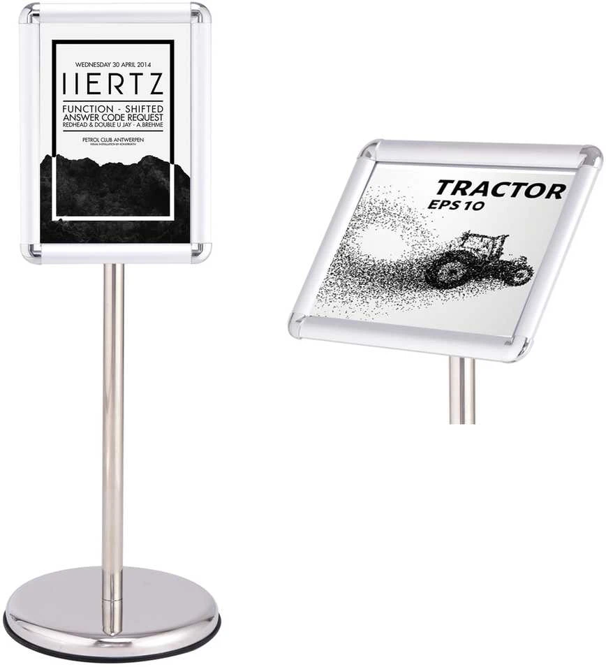 Promotions Informacinis stendas, 33x24 cm rėmas, Aliuminis, Sidabrinis