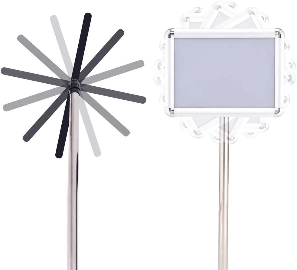 Promotions Informacinis stendas, 33x24 cm rėmas, Aliuminis, Sidabrinis