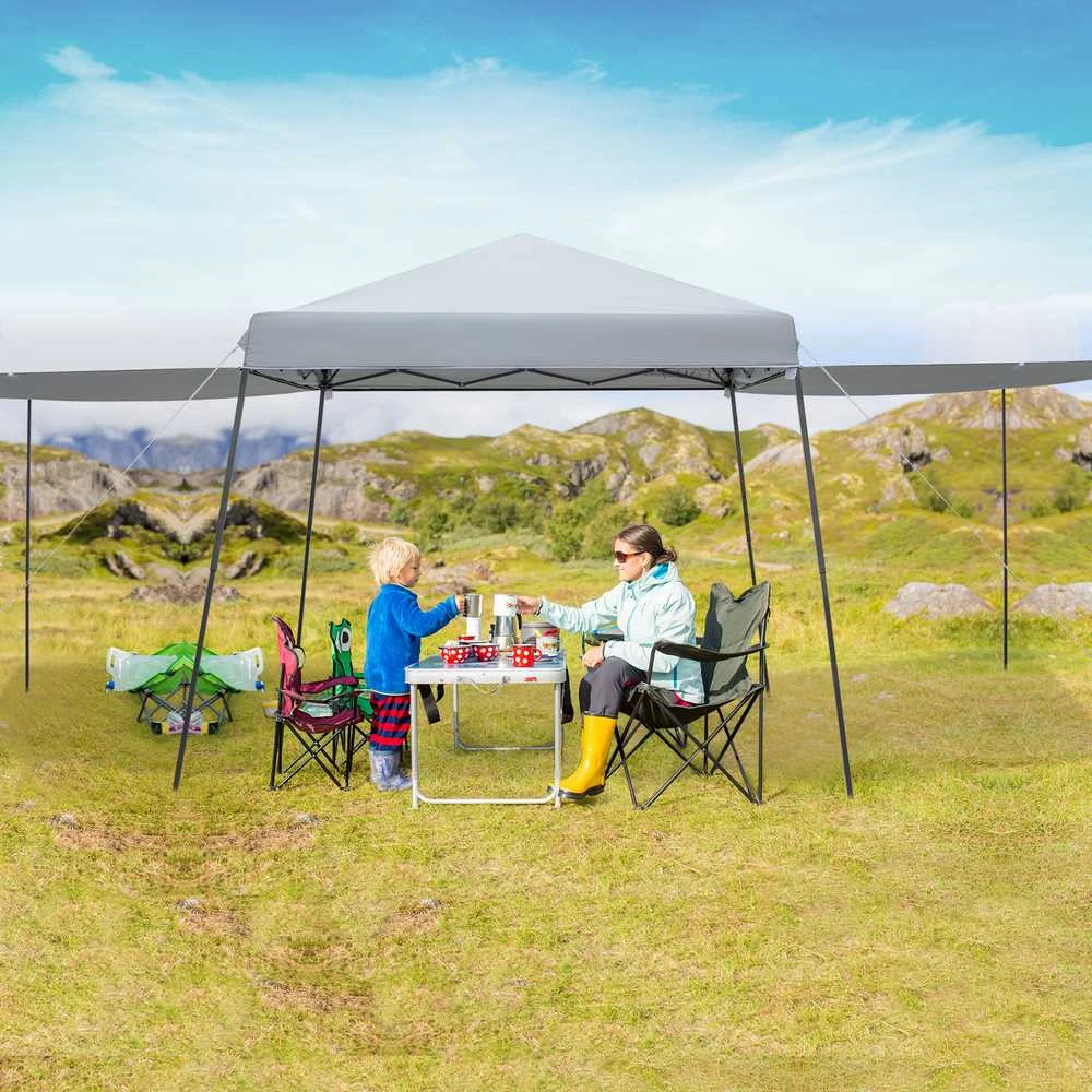 Promotions Iškylančioji palapinė su stogu, 299.7x299.7x255 cm, Pilka