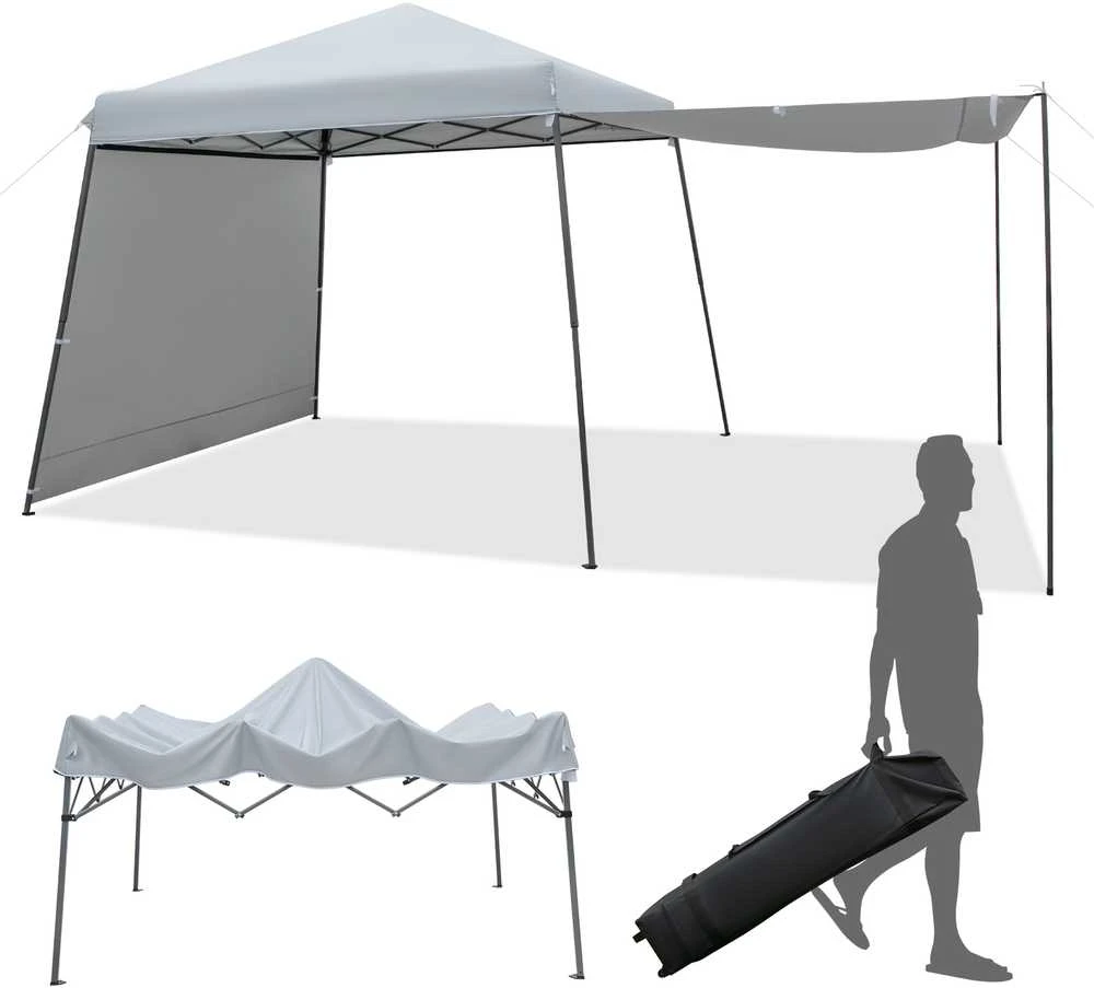 Promotions Iškylančioji palapinė su stogu, 299.7x299.7x255 cm, Pilka