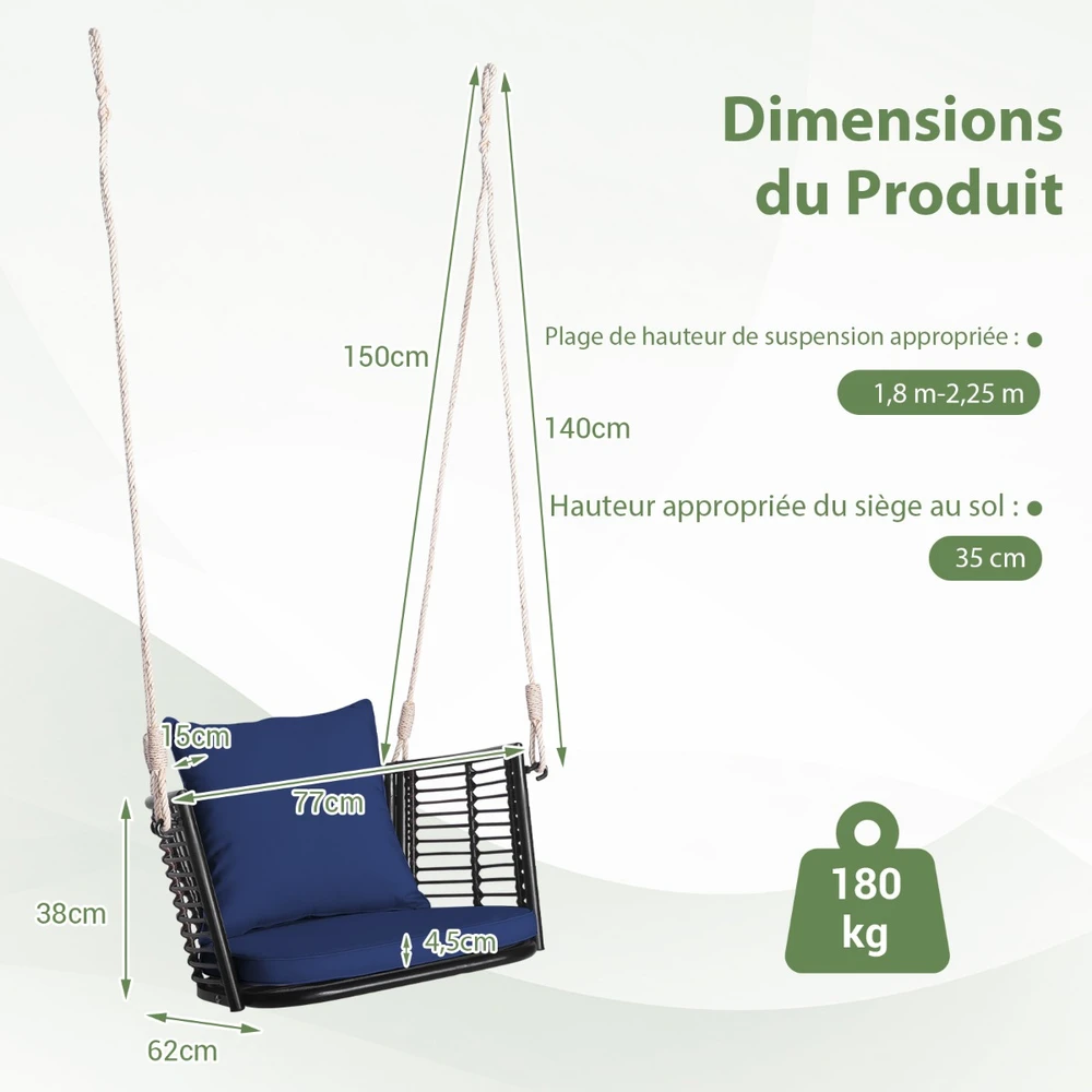 Promotions Kabanti kėdė 77,5x62x38 cm mišri ruda smėlio pilka/mėlyna