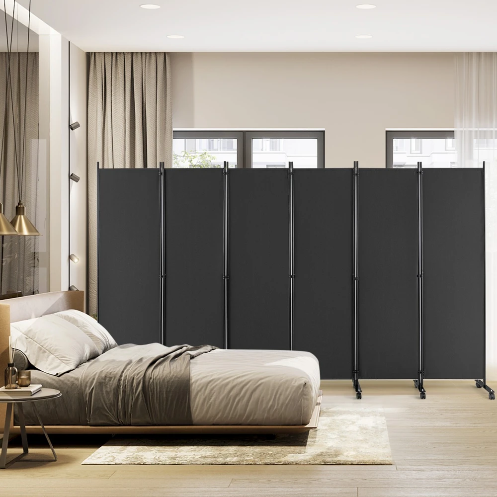 Promotions Kambario pertvara 6 skydai 335x30x173 cm pilka