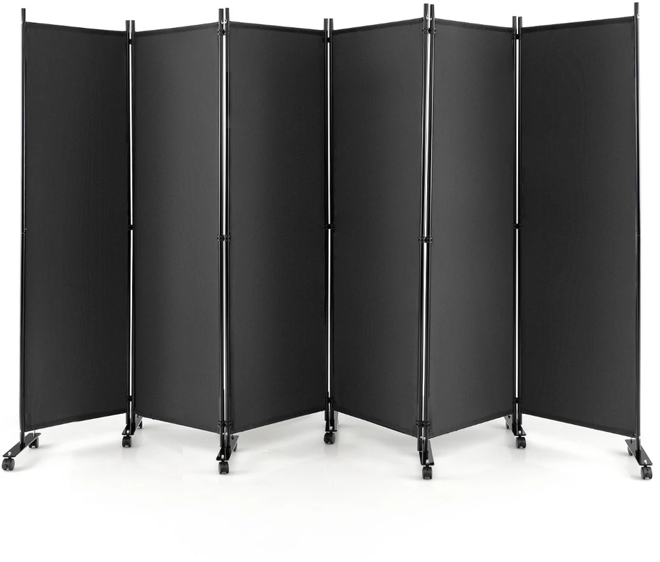 Promotions Kambario pertvara 6 skydai 335x30x173 cm pilka