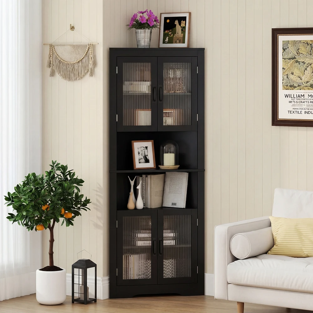 Promotions Kampinė spintelė 171 cm juoda
