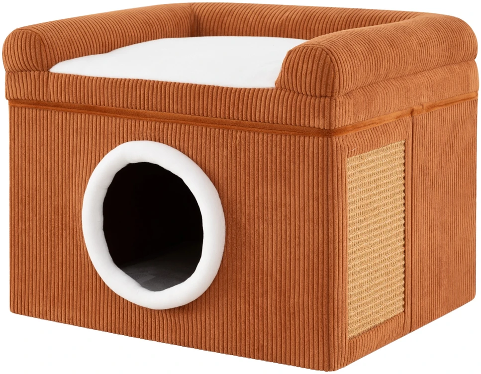 Promotions Katės lova 49x41x39 cm Ruda, sizalio draskyklė