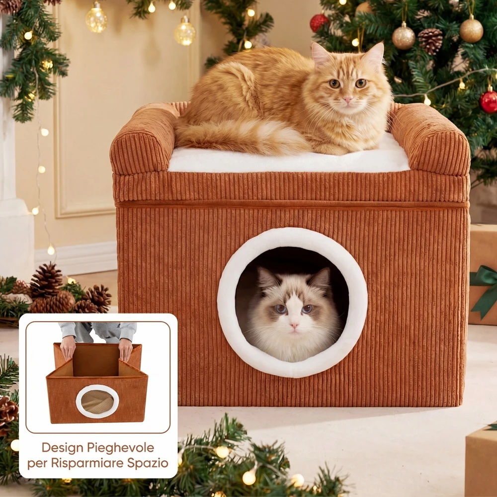 Promotions Katės lova 49x41x39 cm Ruda, sizalio draskyklė