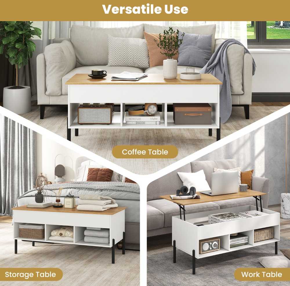 Promotions Keltuvio staliukas, 100x50x45 cm, baltas