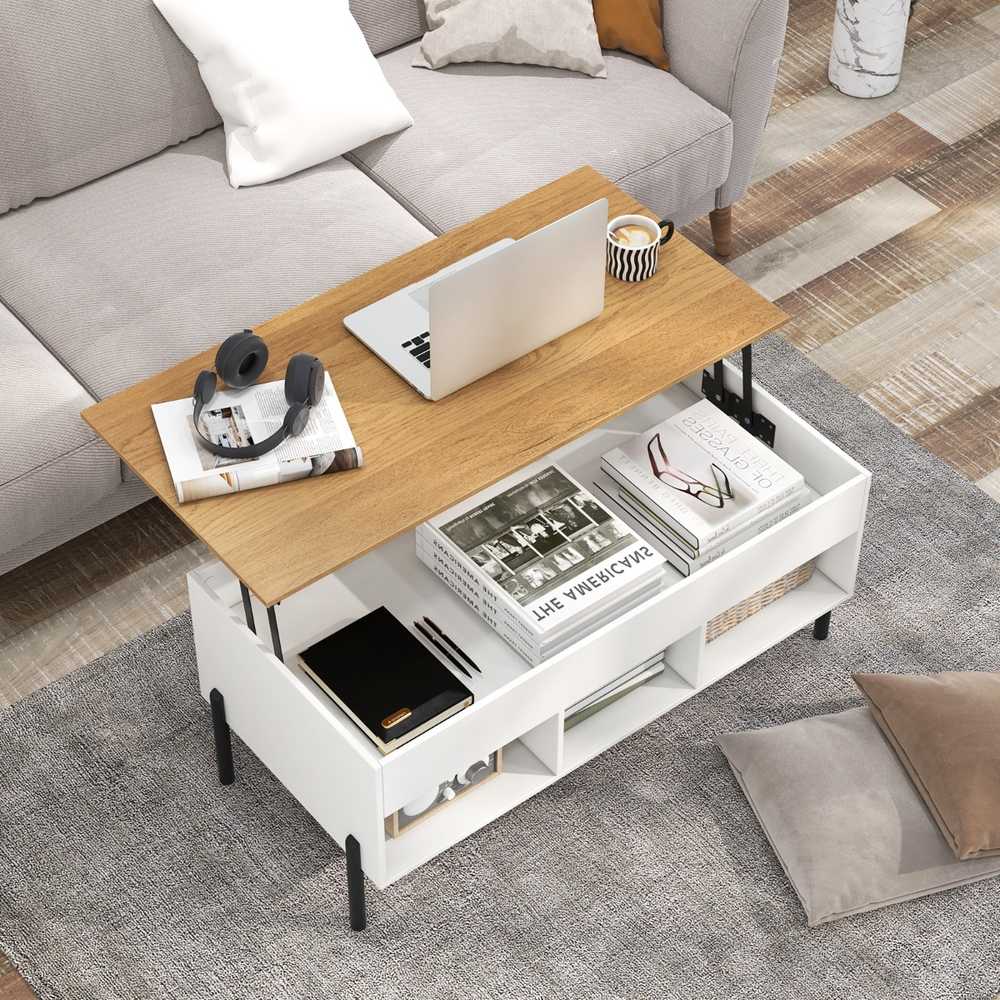 Promotions Keltuvio staliukas, 100x50x45 cm, baltas