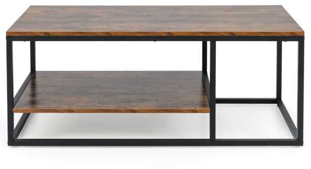 Promotions Kavos staliukas, 105x50x42 cm, rudas, medis ir metalas