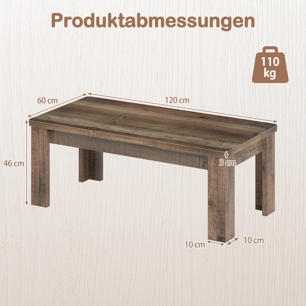 Promotions Kavos staliukas 120x60x46 cm rudas