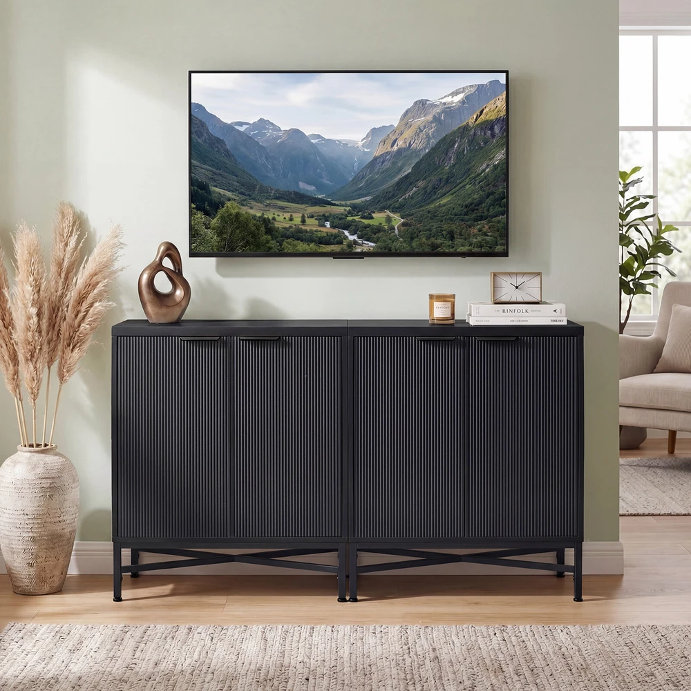 Promotions Komoda 71x35x82 cm juoda