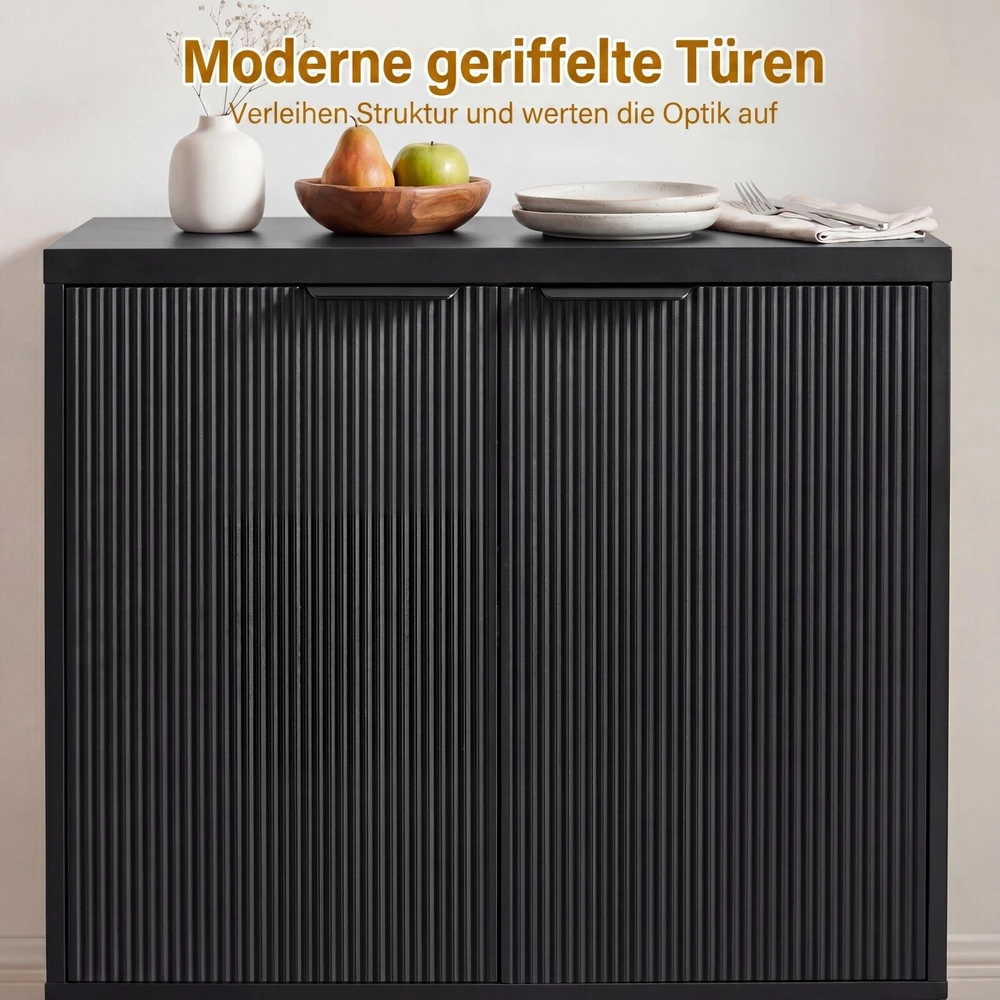 Promotions Komoda 71x35x82 cm juoda