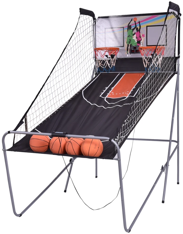 Promotions Krepšinio arkadiniai žaidimas 8 viename 107x202x205 cm juodas