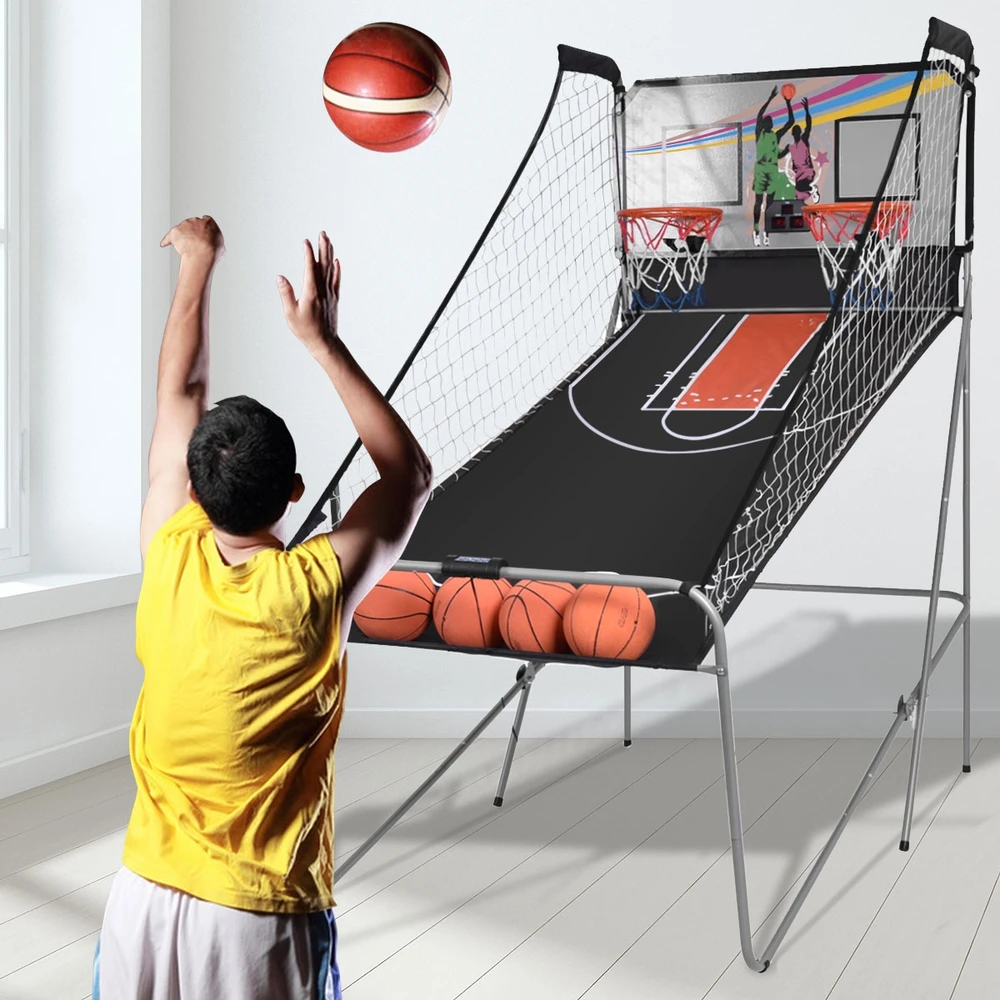 Promotions Krepšinio arkadiniai žaidimas 8 viename 107x202x205 cm juodas