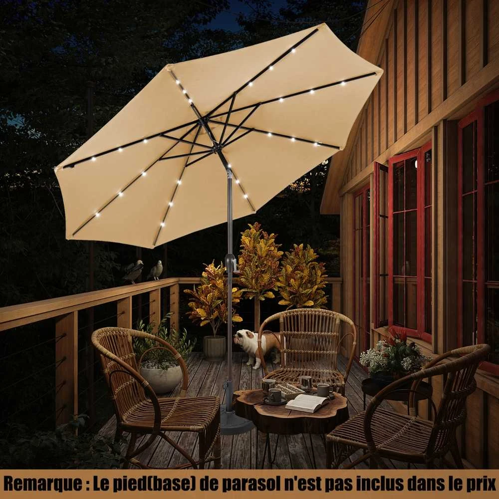 Promotions Kryžminis skėtis, 300x300x250 cm, smėlio spalvos