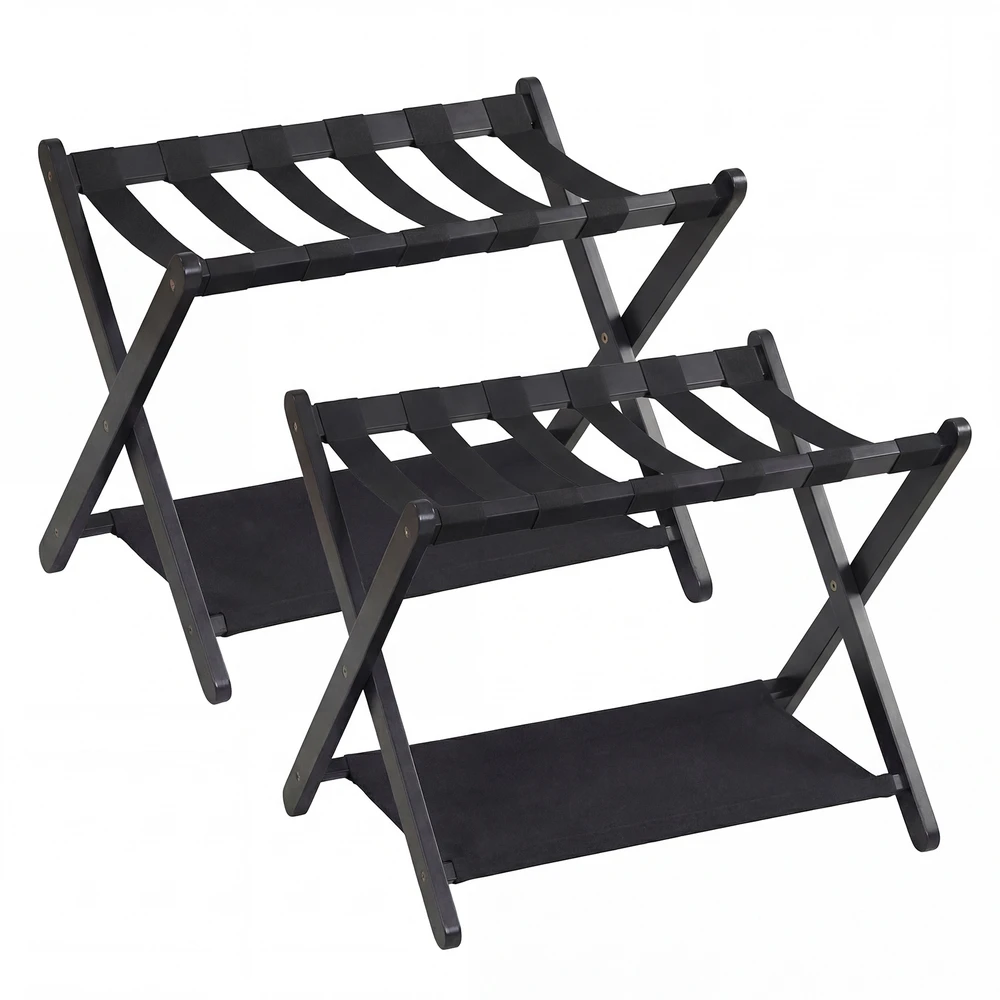 Promotions Lagaminų stovai, 2 vnt., 67x46x52 cm, juodos spalvos