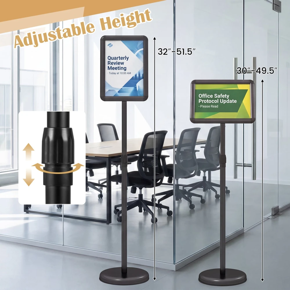 Promotions Laikiklio stovas, reguliuojamo aukščio 76-131 cm, juodas