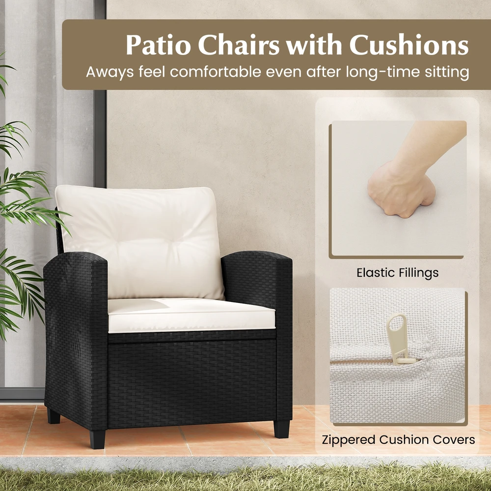 Promotions Lauko baldų komplektas 3 vnt. 65x66x76 cm kėdės 51x51x52 cm stalas smėlio spalvos