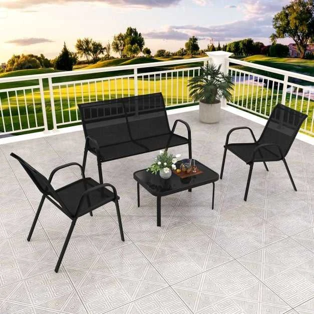 Promotions Lauko baldų komplektas, 51x71x35 cm, Pilka