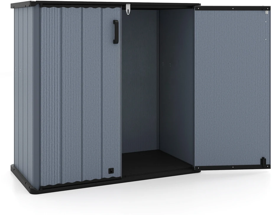 Promotions Lauko sandėliavimo angaras 119,4x64,8x116,8 cm juoda/pilka