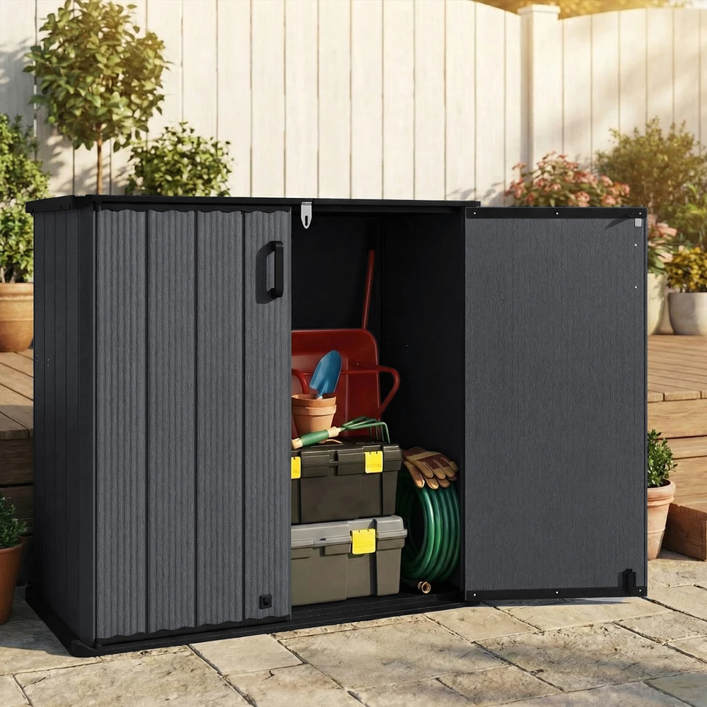 Promotions Lauko sandėliavimo angaras 665 L 120x65x117 cm juodas