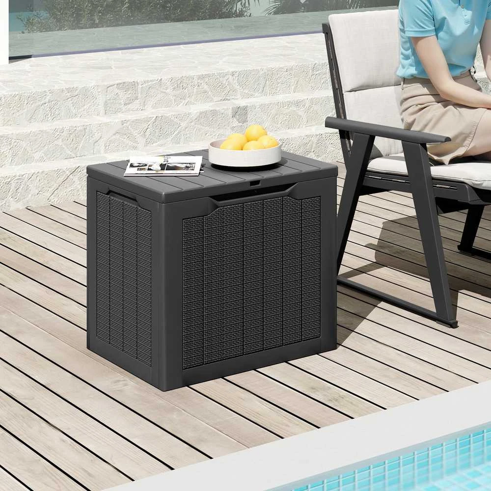 Promotions Lauko sandėliavimo dėžė, 56x41x50.5 cm, Juoda