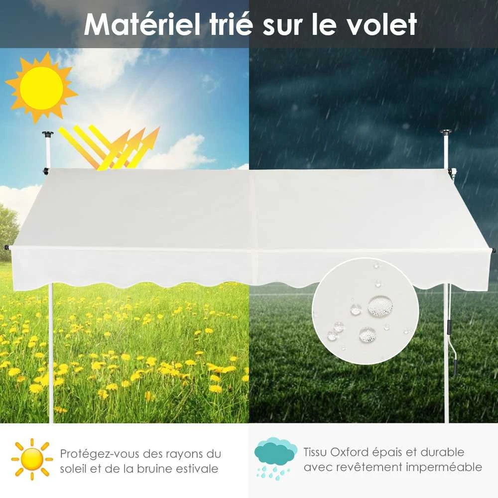 Promotions Lauko saulės šešėlių pavėsinė, 250x120 cm, smėlio baltos spalvos