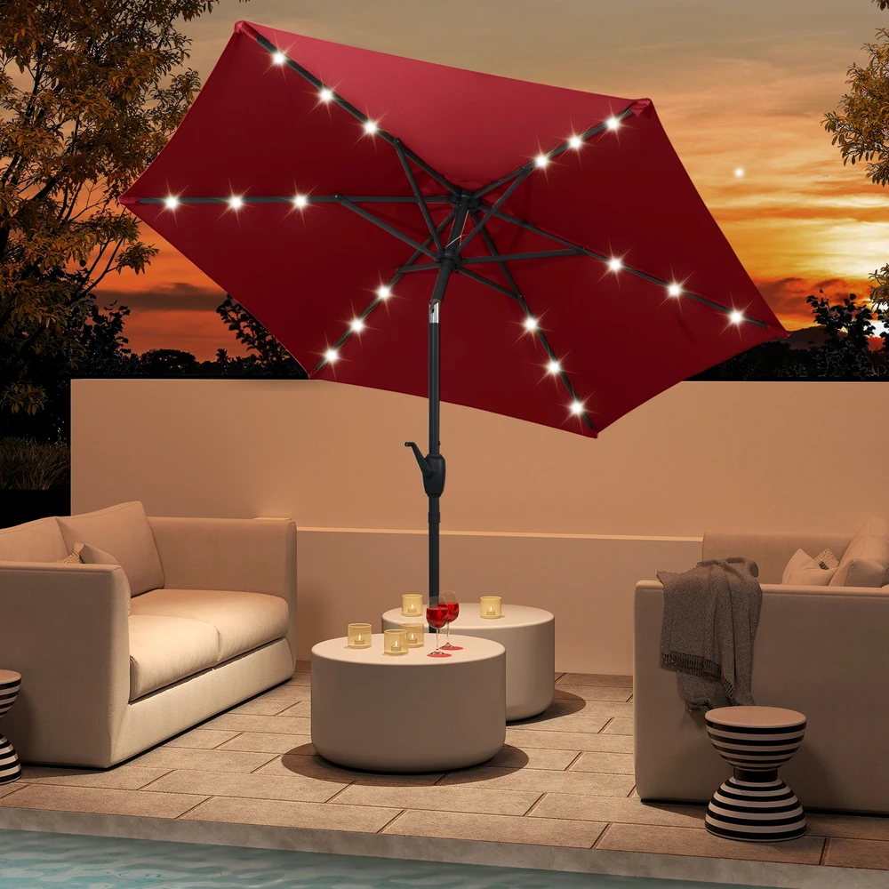 Promotions Lauko skėtis 229x229x225 cm Burgundiškas