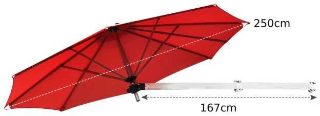 Promotions Lauko skėtis, 243.8x182.9 cm, mėlynas