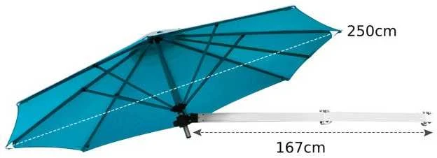 Promotions Lauko skėtis, 243,8x182,9 cm, mėlynas