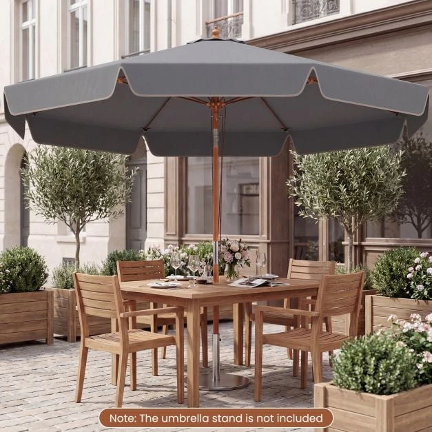 Promotions Lauko skėtis 300x300x254 cm Pilkas