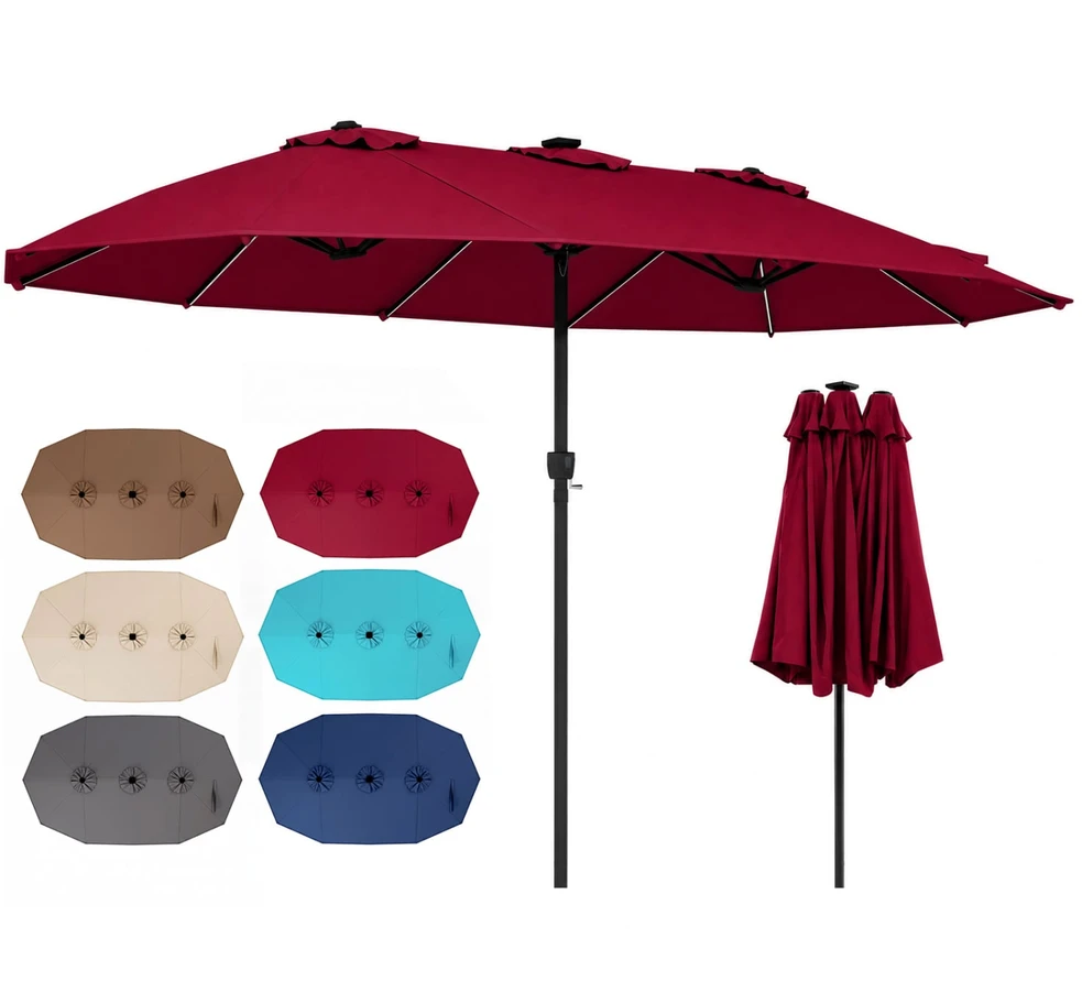 Promotions Lauko skėtis 472x290 cm raudonas