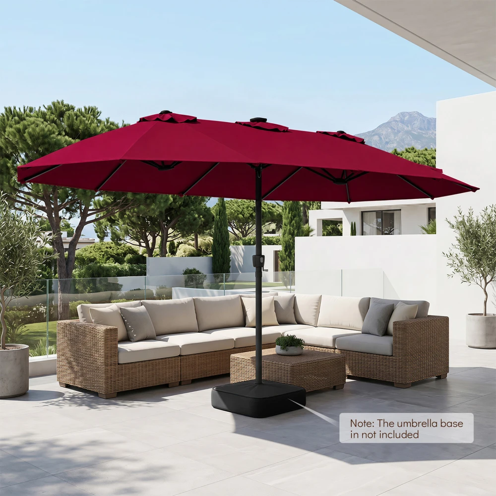 Promotions Lauko skėtis 472x290 cm raudonas